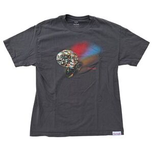 Diamond Supply Co Mens Graphic T-Shirt Charcoal Gray Prism Diamond USA Made